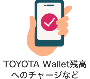 TOYOTA Wallet残高へのチャージなど