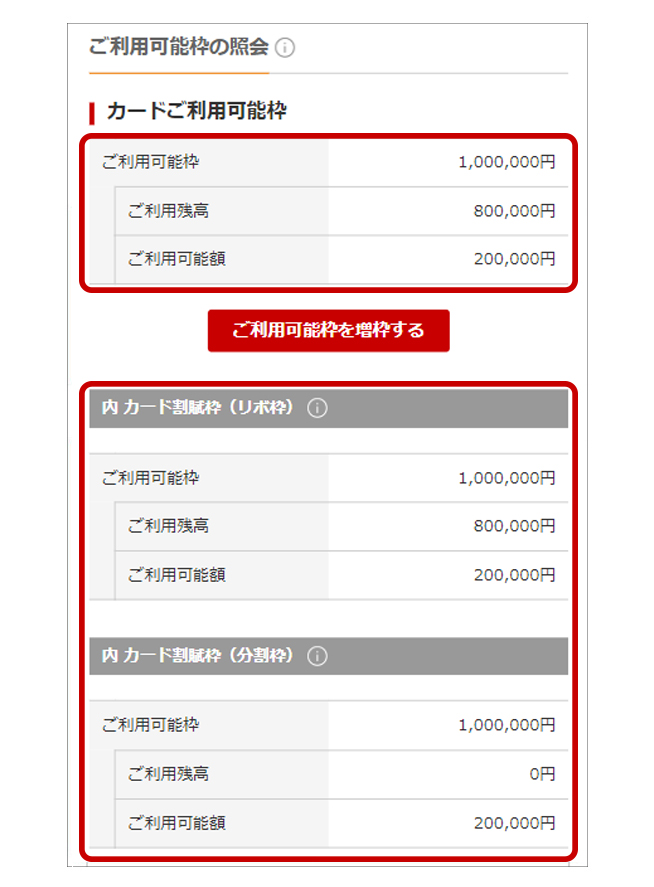 ご利用可能枠 限度額 ご利用可能額について お客さまサポート Ts Cubic Webサイト