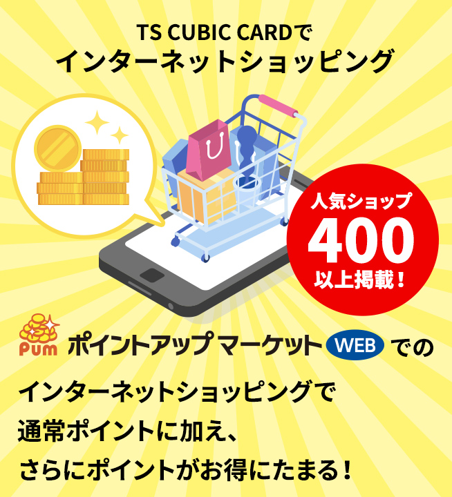 TS CUBIC CARDでネットショッピング