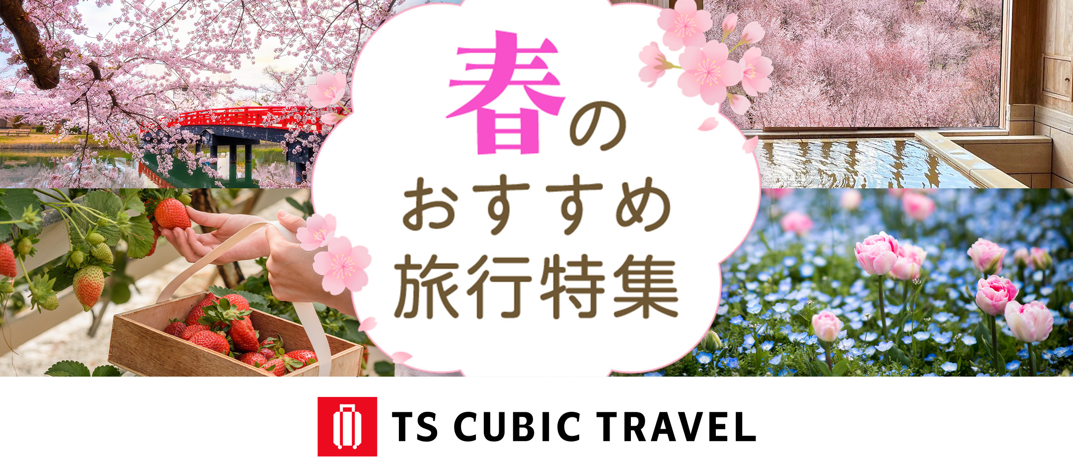 春のおすすめ旅行特集 TS CUBIC TRACEL 